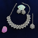 VATSALYA creation Alloy Gold-plated Black Jewellery Set