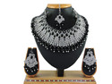 VATSALYA creation Alloy Gold-plated Black Jewellery Set