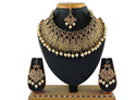 VATSALYA creation Alloy Gold-plated Black Jewellery Set