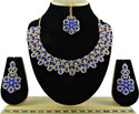 VATSALYA creation Alloy Gold-plated Blue Jewel Set (Pack of 1)