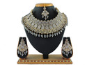 VATSALYA creation Alloy Gold-plated Grey Jewellery Set