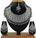 VATSALYA creation Alloy Gold-plated Grey, Silver Jewellery Set