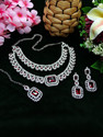 VATSALYA creation Alloy Gold-plated Maroon Jewellery Set