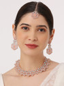 VATSALYA creation Alloy Gold-plated Pink Jewel Set (Pack of 1)