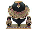VATSALYA creation Alloy Gold-plated Pink Jewellery Set
