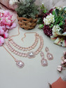 VATSALYA creation Alloy Gold-plated White Jewellery Set