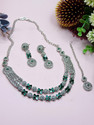 VATSALYA creation Alloy Green Jewellery Set
