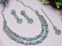 VATSALYA creation Alloy Pink, Green Jewellery Set