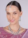 VATSALYA creation Alloy Pink Jewellery Set