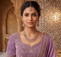 VATSALYA creation Alloy Purple Jewellery Set