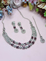 VATSALYA creation Alloy Purple Jewellery Set