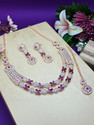 VATSALYA creation Alloy Purple Jewellery Set