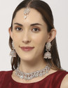 VATSALYA creation Alloy Silver Multicolor Jewellery Set