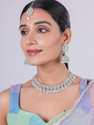 VATSALYA creation Alloy Silver Multicolor Jewellery Set