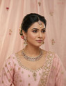 VATSALYA creation Alloy Silver Pink Jewellery Set