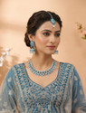 VATSALYA creation Alloy Silver Turquoise Jewellery Set