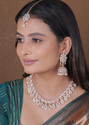 VATSALYA creation Alloy Silver White Jewellery Set