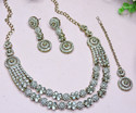 VATSALYA creation Alloy White Jewellery Set