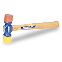 VAUGHAN Soft Face Hammer, 12 Oz, Rubber Mallet, Assembled in the USA
