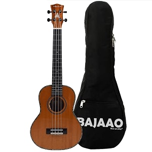 vault performer pro 2434 all solid mahogany premium concert electro acoustic ukulele with gig-bag
