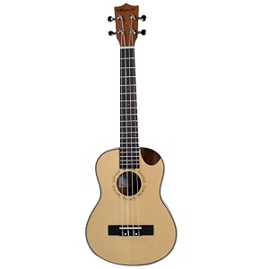vault uk-1000tce 26-inch solid spruce top premium semi- cutaway electro- acoustic tenor ukulele
