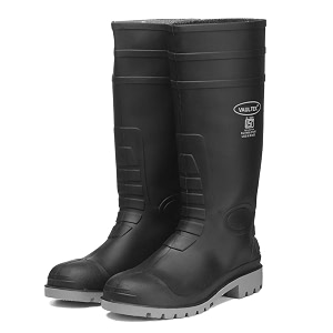 vaultex pvc gumboots - 1 pair  isi marked  heavy duty industrial safety gumboots with steel toe for men  boots for men black