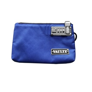 vaultz locking zipper pouch 5 x 8 inches blue vz00473