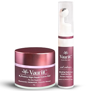 coffee under eye cream gel  amp  vitamin b3 night repair face cream gel 50gm  for dark circles amp puffy eyes  wrinkles amp fine lines  eye massage roller  anti-aging  glowing skin skin repair  restoring firmness  reduces uneven skin tone  brightening gel  with hyaluronic acid  coffee amp probiotics  cucumber extract  niacinamide amp probiotics  overnight repair  100 vegan  men amp women  pack of 2