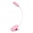 VAVOFO Rechargeable Book Light, 14 LEDs Eye Care Clip On Amber Reading Light for Bookworms Reading in Bed with 9 Colors 9 Brightness (Pink)