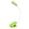 VAVOFO Rechargeable Book Light, 14 LEDs Eye Care Clip On Amber Reading Light for Bookworms Reading in Bed with 9 Colors 9 Brightness (Green)