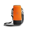 VAYA DRYNK Gobag Neoprene Dust Proof Water Bottle Modern Bag with Sling, Suitable to Carry 1 Litre Bottle, Color: Coral Crush, Gold