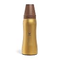 VAYA DRYNK Max 900 ml - Vacuum Insulated Stainless Steel Thermos Flask, Water Bottle (with Gulper lid and 2 Cups) - Turmeric