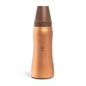 VAYA DRYNK Max 900 ml - Vacuum Insulated Stainless Steel Thermos Flask, Water Bottle (with Gulper lid and 2 Cups) - Saffron