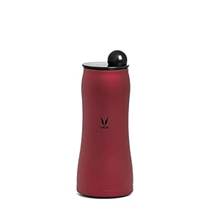 vaya drynk max with globe lid - vacuum insulated steel flask 900 ml  stainless steel water bottle  hot amp cold water bottle for office or school  12 hrs hot amp 18 hrs cold  color - red