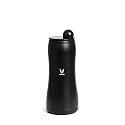 VAYA DRYNK Max with Globe Lid - Vacuum Insulated Steel Flask 900 ml | Stainless Steel Water Bottle | Hot &amp; Cold Water Bottle for Office or School | 12 Hrs Hot &amp; 18 Hrs Cold | Color - Black