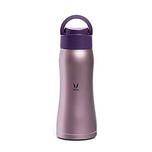 vaya drynk max with loop lid - stainless steel insulated bottle bpa-free easy-to-carry 900ml purple