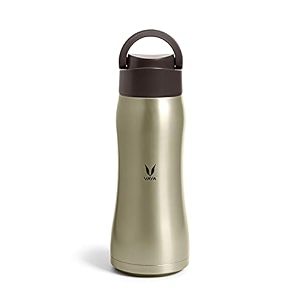 vaya drynk max with loop lid - stainless steel insulated bottle bpa-free easy-to-carry 900ml graphite