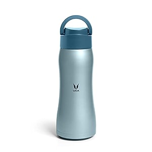 vaya drynk max with loop lid - stainless steel insulated bottle bpa-free easy-to-carry 900ml blue