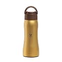 Vaya Drynk Max with Loop Lid - Stainless Steel Insulated Bottle, BPA-Free, Easy-to-Carry, 900ml, Turmeric