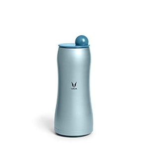vaya drynk max with globe lid - vacuum insulated steel flask 900 ml  stainless steel water bottle  hot amp cold water bottle for office or school  12 hrs hot amp 18 hrs cold  color - blue