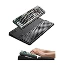 Vaydeer Extra-Large Wrist Rest with Keyboard Stand, Ergonomic Wrist Support Pad, Soft Memory Foam Wrist Cushion for Mechanical 100% Full-Size Keyboard, Carpal Tunnel Pain Relief, Black
