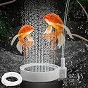 VAYINATO® Aquarium 2 Inch (White) Disc Air Stone with 2m Tube – Fine Bubble Diffuser for Fish Tank | Oxygen Stone Bubbler for Aquarium Air Pump (Pump Not Included)