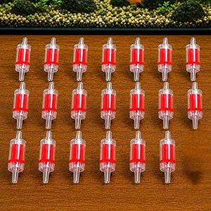 vayinato aquarium air pump check valve one way 10 pcs - fish tank non-return valve plastic accessories blue