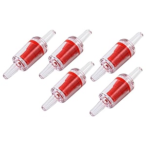 vayinato aquarium air pump check valve one way 5 pcs - fish tank non-return valve plastic accessories blue