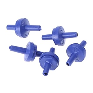 vayinato aquarium air pump check valve one way 5 pcs - fish tank non-return valve plastic accessories blue