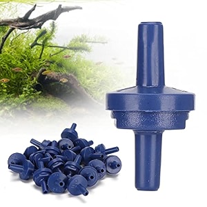 vayinato aquarium air pump check valve one way 2 pcs - fish tank non-return valve plastic accessories blue