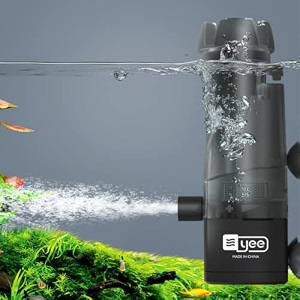 vayinato aquarium fish tank internal surface skimmer oil film remover with flow adjustment controller  ydq-018  35 watts  400lhr suitable upto 3 feet tank by petzlifeworld