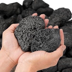 vayinato natural volcanic black lava rocks versatile pebbles for fish tank landscaping succulent planters vase filler amp garden accents indoor outdoor gas fyre pits fyreplaces 1015cm 3 kg