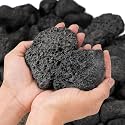 VAYINATO® Natural Volcanic Black Lava Rocks, Versatile Pebbles for Fish Tank Landscaping, Succulent Planters, Vase Filler & Garden Accents, Indoor Outdoor Gas Fyre Pits Fyreplaces (3~5mm, 3 Kg)