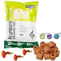 VAYINATO® Red Porous Ceramic Ring and Net Bag Aquarium Filter Media for Enhancing Water Quality and Clarity (500 G) By Petzlifeworld